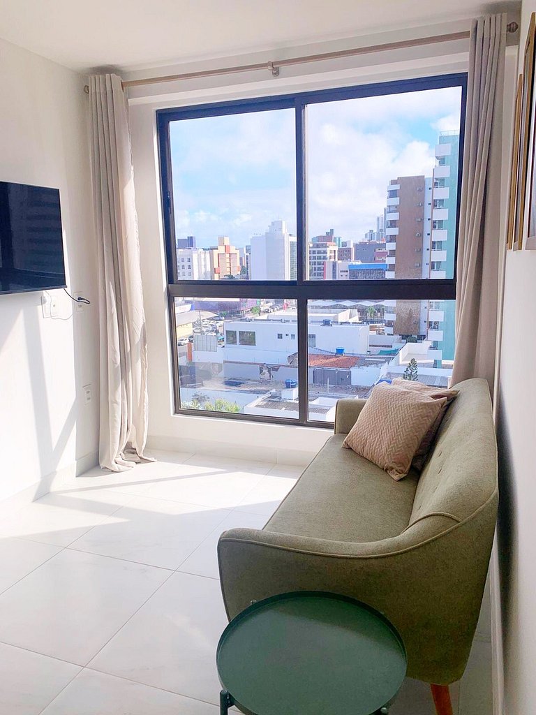 Apartamento luxuoso no Compact Flat Tambaú
