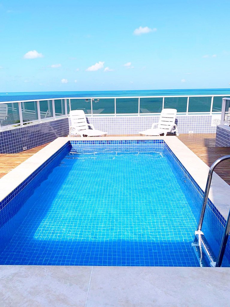 *DBD* Flat à beira mar de Cabo Branco no Atlântico Sul