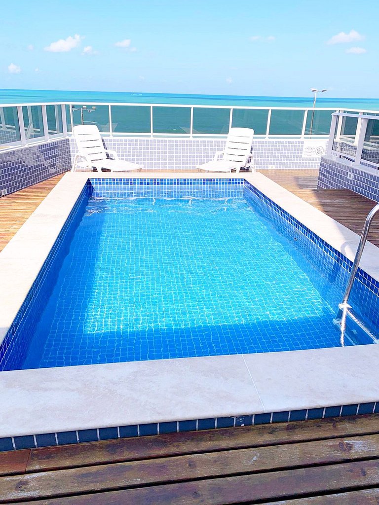 *DBD* Flat à beira mar de Cabo Branco no Atlântico Sul