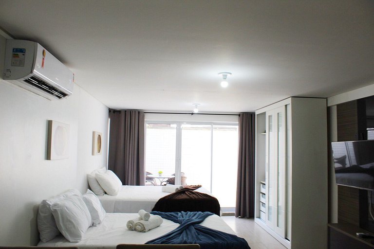 *DBD* Flat à beira mar de Cabo Branco no Atlântico Sul