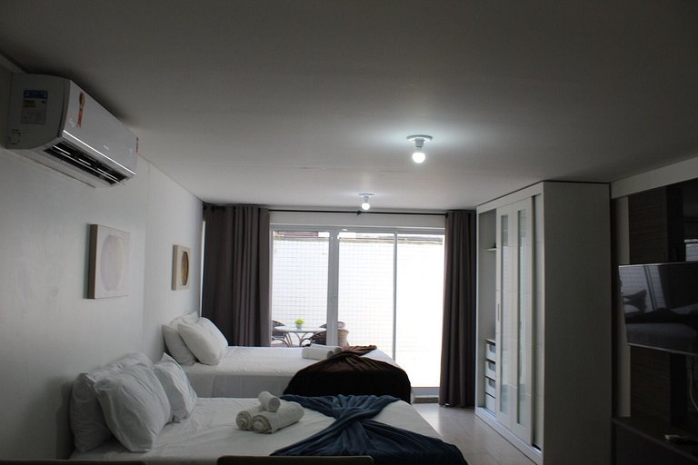 *DBD* Flat à beira mar de Cabo Branco no Atlântico Sul