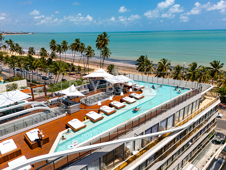 Luxuoso Flat Setai Vista Lateral Mar Day by Day *326*